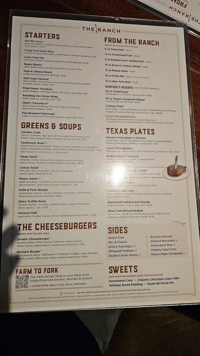 The Ranch at Las Colinas Menu - Image 1